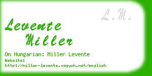 levente miller business card